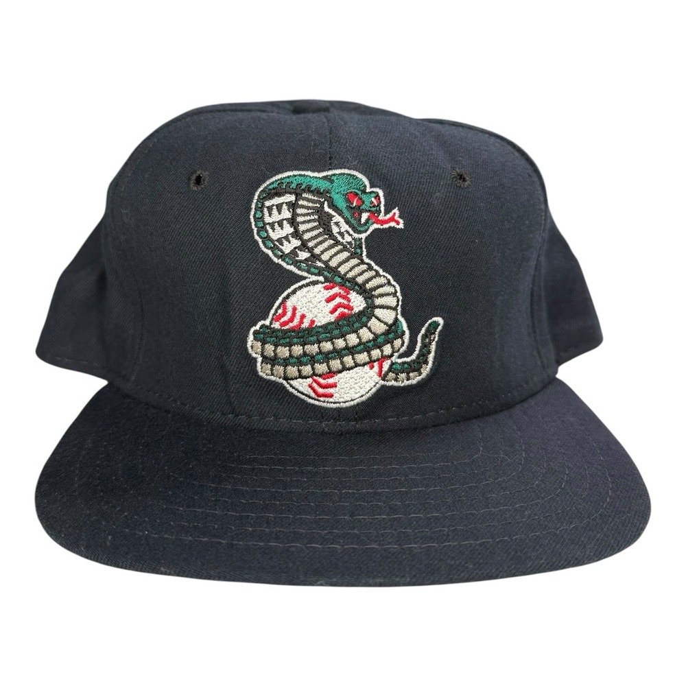 Vintage 90s Kissimmee Cobras New Era Snapback Hat MiLB Baseball Made USA
